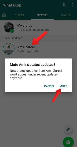 عکس استوری واتساپ آموزش