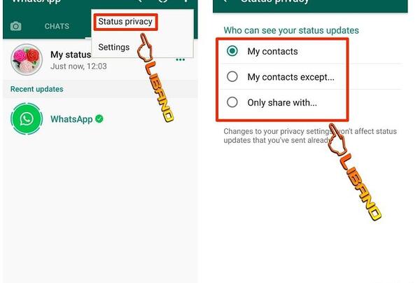 عکس استوری واتساپ آموزش