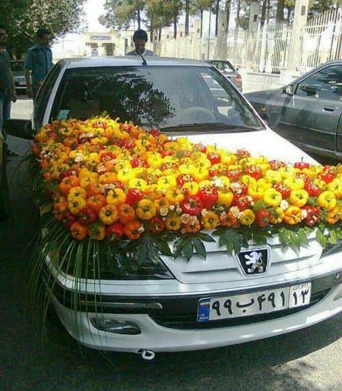 عکس نوشته برای ماشین عروس