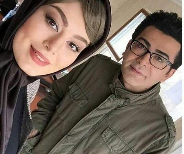 عکس سحر قریشی با نواب صفوی