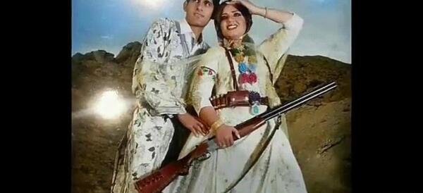 عکس نوشته دختر قشقایی