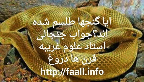 عکس مار طلسم شده