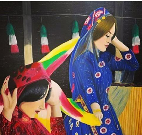 عکس نوشته دختر ترک قشقایی