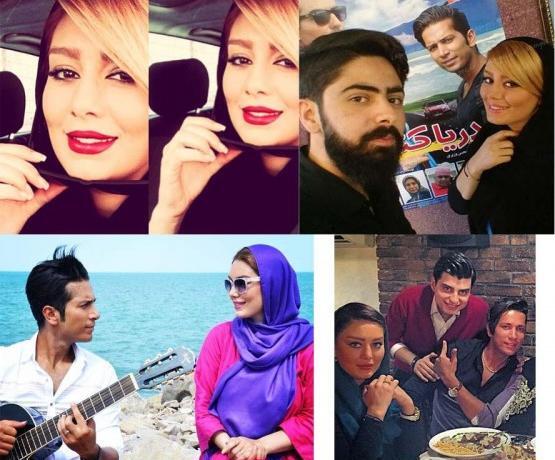عکس سحر قریشی با گیتار