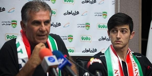 عکس سردار آزمون و رونالدو