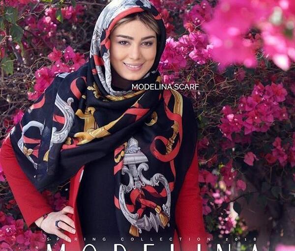 عکس سحر قریشی با روسری