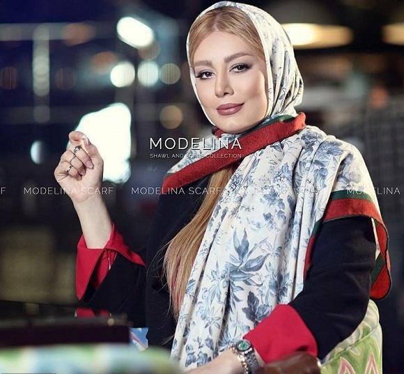 عکس سحر قریشی با روسری