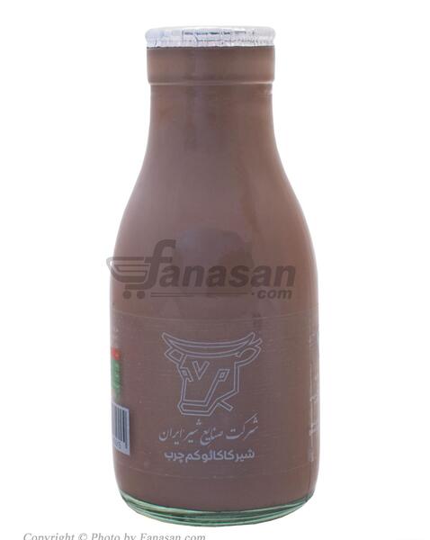 عکس شیر کاکائو شیشه ای