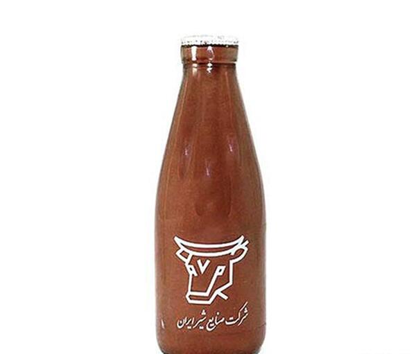 عکس شیر کاکائو شیشه ای