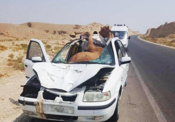 عکس نوشته تصادف ماشین