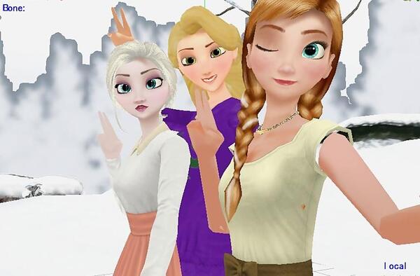 عکس السا و آنا ساخت خودم