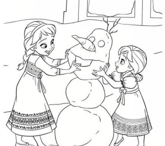 عکس السا و آنا نقاشی
