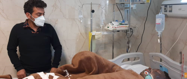 عکس سوختگی سجاد رزمجو که فوت کرده