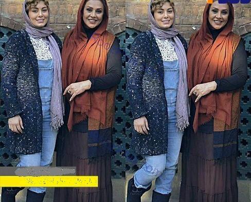عکس سحر قریشی با شلوار لی
