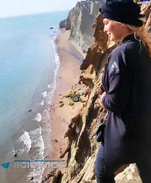 عکس سحر قریشی کنار دریا