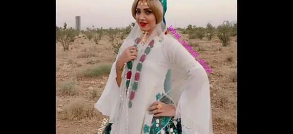 عکس دختر با لباس ترکی قشقایی