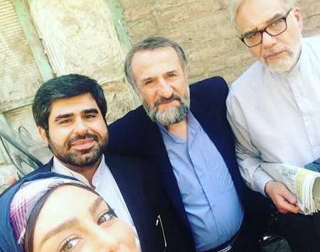 عکس سحر قریشی با پدرش