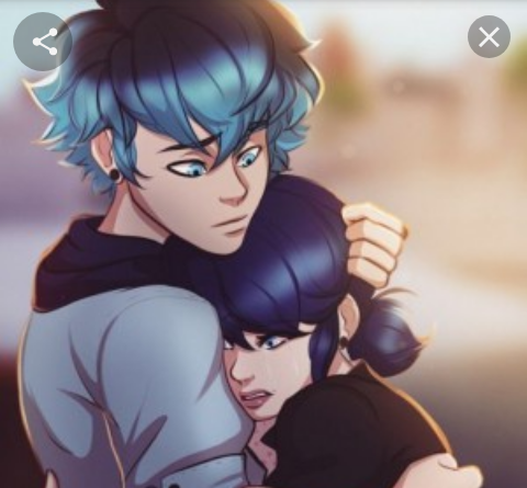 عکس عاشقانه مرینت و لوکا