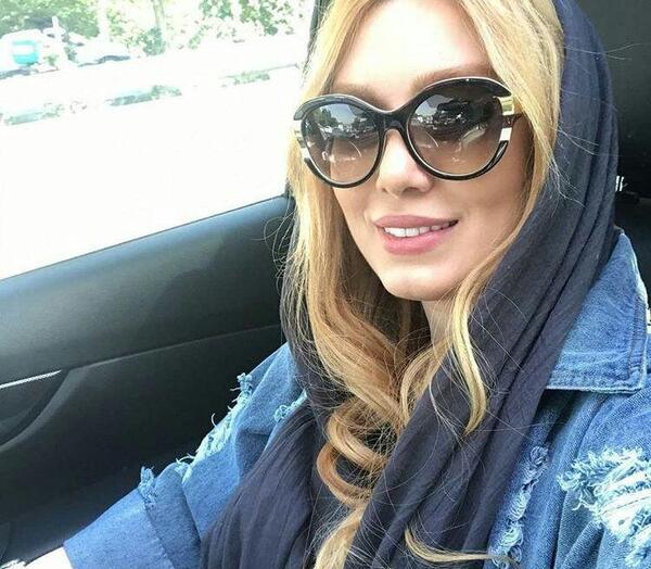 عکس سحر قریشی با عینک دودی