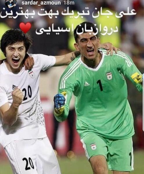 عکس سردار آزمون در فوتبال