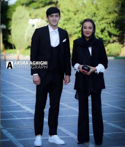 عکس سردار آزمون با سحر قریشی