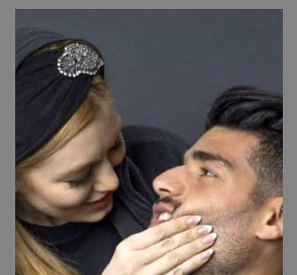 عکس سردار آزمون با سحر قریشی