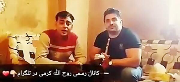 عکس روح الله کرمی در کمپ