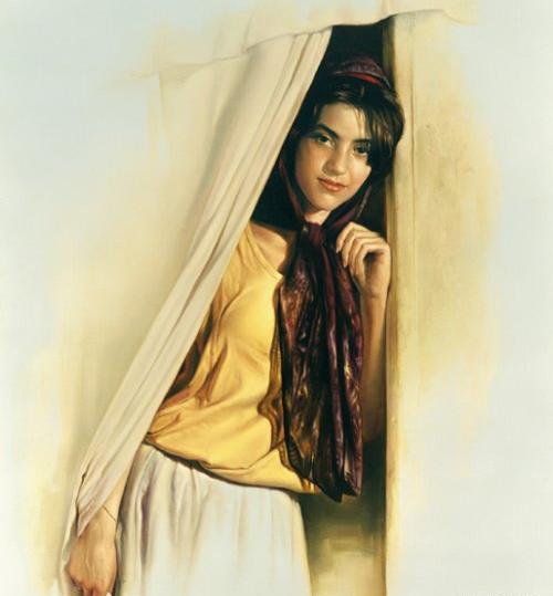 عکس نقاشی دختر کرد