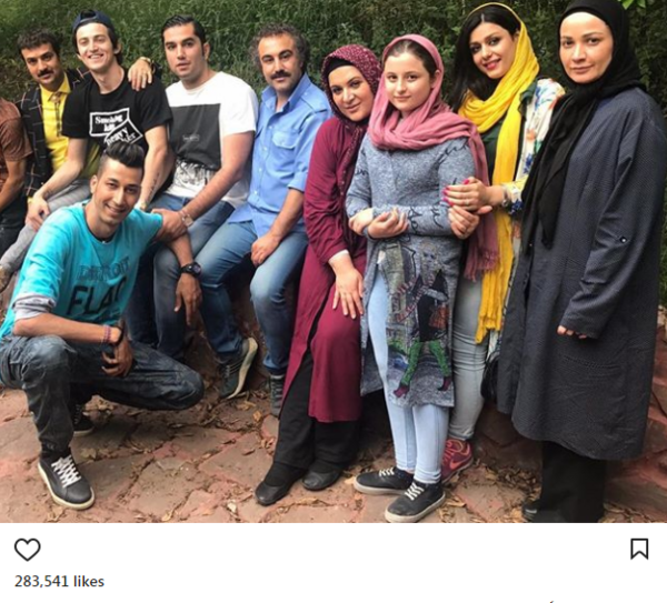 عکس سردار آزمون با بازیگران سریال پایتخت