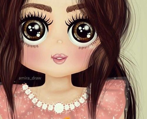 عکس دختر چشم بزرگ برای پروفایل