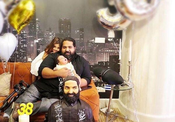 عکس تولد همسر رضا صادقی