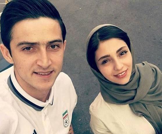 عکس سردار ازمون با مدل روسی