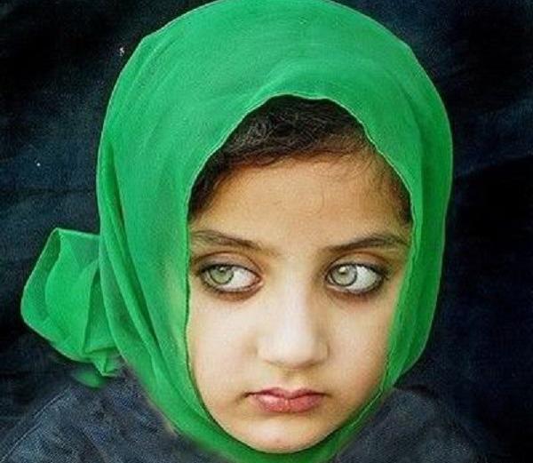 عکس دختر با چشم های سبز