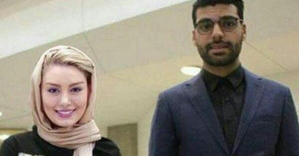 عکس سحر قریشی با فوتبالیست