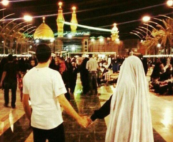 عکس عاشقانه دونفره کربلا