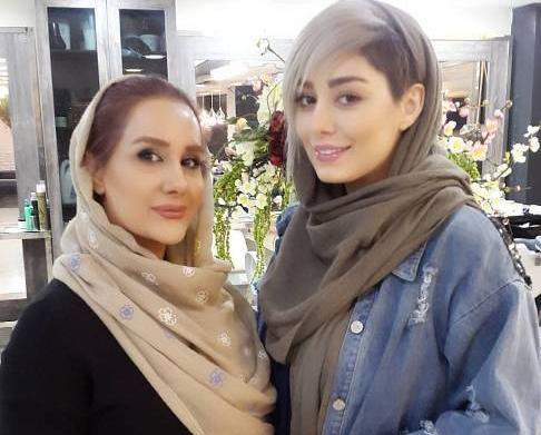 عکس سحر قریشی با موهای چتری