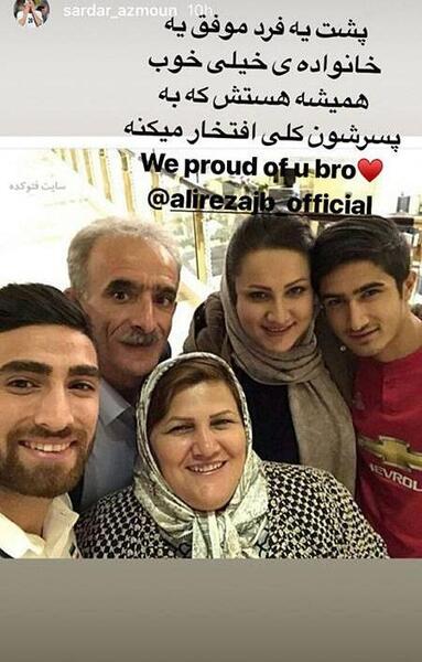 عکس سردار آزمون و خواهر زاده اش