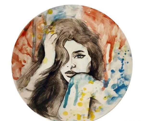 عکس طرح دخترانه برای نقاشی روی سفال