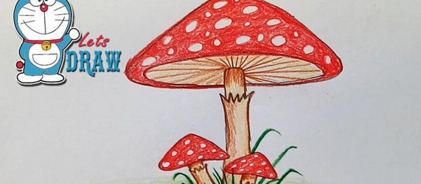 عکس نقاشی فانتزی قارچ