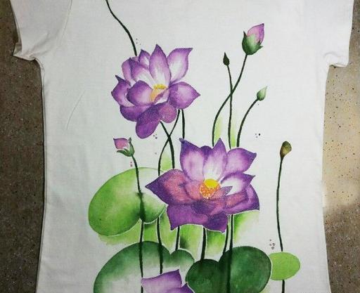 عکس نقاشی گل نیلوفر