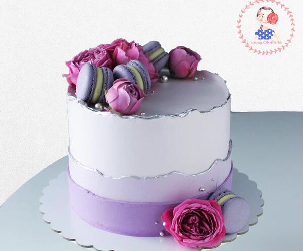 عکس کیک بنفش