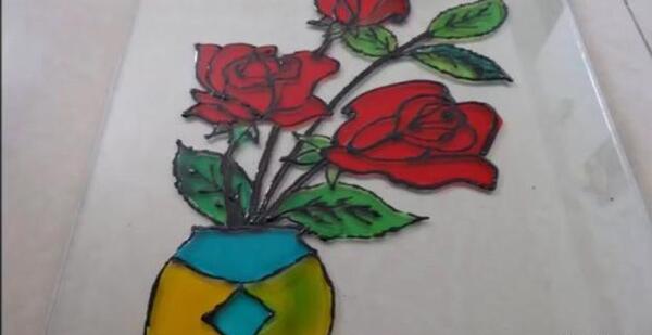 عکس نقاشی گلدون