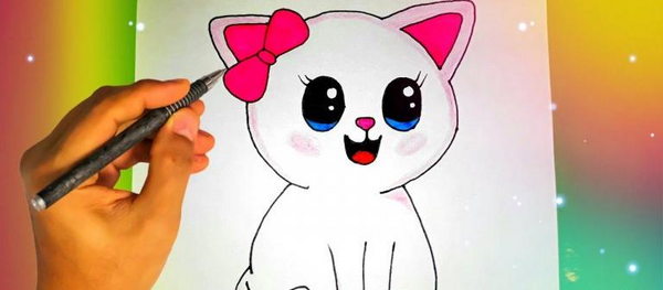 عکس نقاشی گربه
