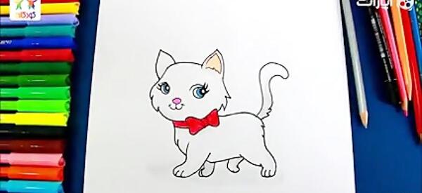عکس نقاشی گربه