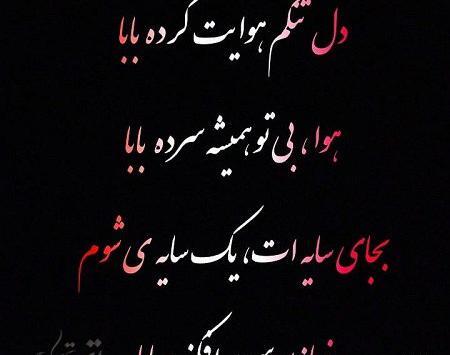 عکس پدرم یک سال گذشت