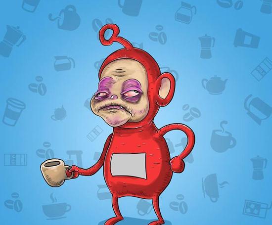 عکس شخصیت کارتونی بی حوصله