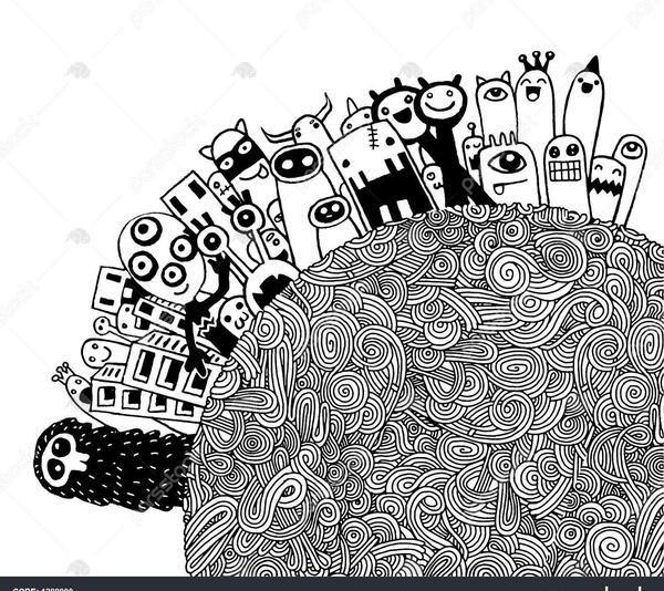 عکس نقاشی فانتزی هیولا