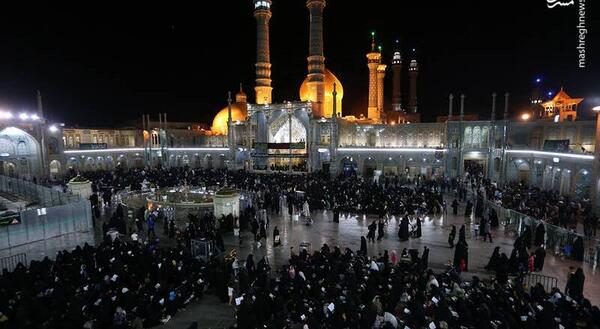 عکس حرم حضرت معصومه شب قدر