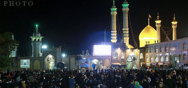عکس حرم حضرت معصومه شب قدر