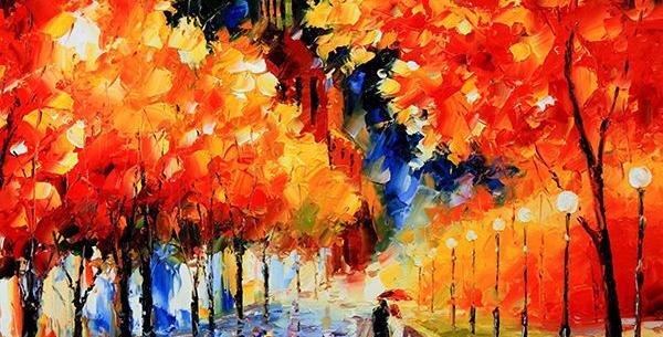 عکس نقاشی فانتزی فصل پاییز